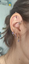 Aide-pendientes de plata de ley 925 con Circonia cúbica, pendientes de tuerca con diseño de flor de cristal, para mujeres y niñas