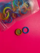 50 Uds anillo de carpeta suelto-encuadernador de hojas anillo de carpeta de plástico anillo perforadora anillo hebilla anillo extraíble vinculante cuaderno Carpeta de anillo de plástico