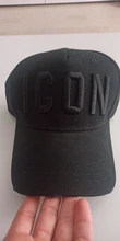 2021 Nueva Italia icono de marca gorras de béisbol sombrero de los hombres de gorras de béisbol de algodón unisex ajustable de las mujeres dsq2 letra para gorras de béisbol tapa negra