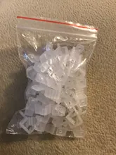 Clips de montaje de silicona de fijación LED, abrazaderas de hebillas para tira de luces LED de 220V 5050 2835, impermeable, papel de pared, 50 Uds.