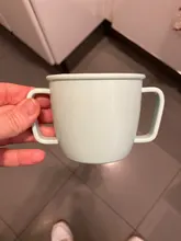 Taza de agua ecológica de paja de trigo para niños, taza de bebida de leche ecológica con doble asa para el desayuno