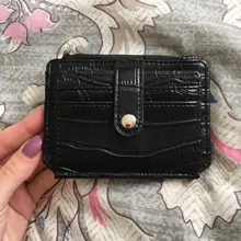 Tarjetero con textura de mármol, cartera pequeña de bolsillo para tarjetas de crédito, delgado y delgado, color blanco
