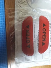 4 unids/set Puerta de coche pegatinas Universal de la seguridad advertencia Mark abierto alta reflectante cinta de la bici de la motocicleta pegatina para casco