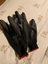 NMSAFETY-guantes de trabajo de seguridad para construcción, 12 pares/24 Uds., guantes de goma para jardín, trabajo Industrial