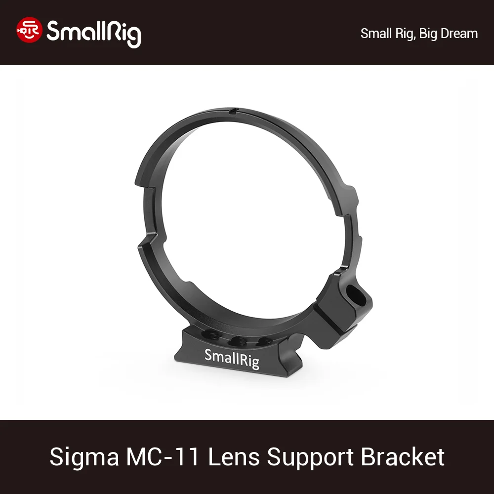 SmallRig Lens Adapter Support Bracket for Sigma MC-11 Lens Adapter Protection Kit/For Sony Camera Cage/LWS Baseplate -2063
SmallRig Lens Adapter Support Bracket for Sigma MC-11 Lens Adapter Protection Kit/For Sony Camera Cage/LWS Baseplate -2063