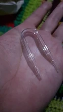 Tubo del tanque de peces de cristal transparente en forma de U, difusor de CO2 para acuario, Conector de equipo de CO2, accesorios para acuario, tubo de vidrio, 1 ud.