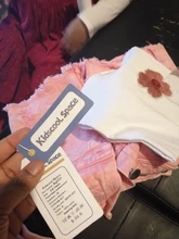 Chumhey 2-13T de verano de los niños conjuntos de ropa para niñas Jeans pantalones niños pantalones de mezclilla tirantes pantalones cortos rosa mono Pantalones