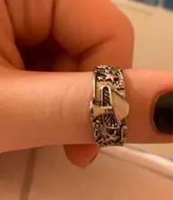 Anillo Vintage con patrón de flores y estrellas para mujer y hombre, sortija de varias tallas, estilo Retro Punk, Hip Hop, para fiesta nocturna, anillo del Club