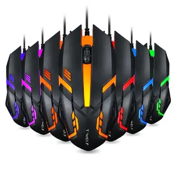 Gaming Mouse Optical Mouse Colorful LED Breathing lamp USB Wired Computer Mouse Notebook Game Mice for Home Office
Gaming Mouse Optical Mouse Colorful LED Breathing lamp USB Wired Computer Mouse Notebook Game Mice for Home Office