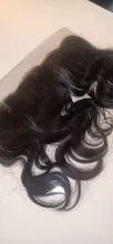 Extensiones de pelo brasileñas con malla con división, accesorio capilar ondulado de 13x4 y 4x4 con encaje Frontal, color negro azabache y cierre de malla con división