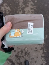 Cartera pequeña de piel sintética con bolsillo para monedas para Mujer, monedero pequeño, diseño de Corgi Doge