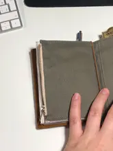 Frethenon-Bolsa de almacenamiento Vintage para viaje, bolsillo Retro de lona con cremallera, tarjetero, archivador, papelería escolar