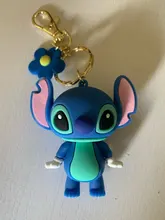 Disney-colgante de Mickey mouse para niños, llavero con forma de pato, bolsa de regalo pequeña, llavero, recuerdos de evento