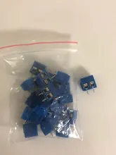 Terminal Block-Connector Pcb-Screw KF301 2pin Blue Straight 20pcs/Lot And Green