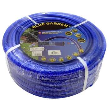 Manguera de jardín reforzada anticoca 19mm. Rollo 25 mts. Presión máxima 8 bar. Anti-torsión y anti-dobleces. Fabricada en PVC.
Manguera de jardín reforzada anticoca 19mm. Rollo 25 mts. Presión máxima 8 bar. Anti-torsión y anti-dobleces. Fabricada en PVC.