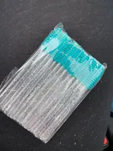 Zwellbe descartable de cristal cepillo de pestañas peine 25/50 unids/pack pestañas rímel de extensión varitas de maquillaje profesional herramienta de belleza