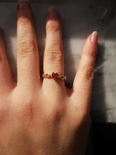 Anillos de boda con corazón para mujer, joyería de compromiso elegante de color dorado, circón pequeño