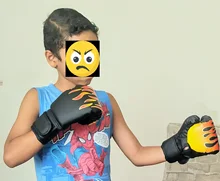Mitts Boxing-Gloves Punching Muay-Thai Training Kids Sparring Child 1-Pair Breathable