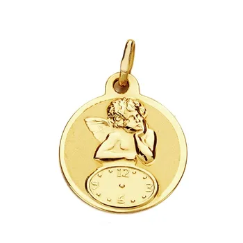Medal 9k gold baby angel over watch 15mm. Light baby
Medal 9k gold baby angel over watch 15mm. Light baby