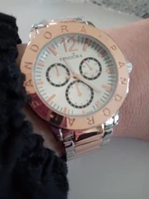 Reloj de cuarzo de marca de lujo para mujer, pulsera de acero inoxidable, resistente al agua