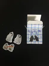 45 unids/pack pingüino lindo Kawaii adhesivo de papelería conjunto de dibujos animados animales adhesivo decorativo etiqueta para diario planificador de bloc de notas