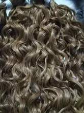 Pelo Rizado Afro, ondulado, sintético, resistente al calor, ondas profundas, extensiones de cabello, marrón, 2 unidades/lote, 26 pulgadas