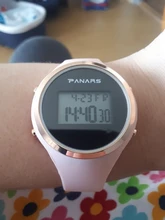 Relojes electrónicos para mujer, pulsera Digital Led de silicona, color rosa y negro, para vestido de tirantes, reloj deportivo femenino