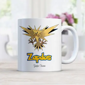 Personalized Pokemon Zapdos White Mug Cup 
Personalized Pokemon Zapdos White Mug Cup
