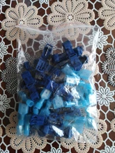 Conectores rápidos de Cable eléctrico, Terminal a presión de Cable de bloqueo de empalme, terminales eléctricos de crimpado, conector de Cable a prueba de agua, 50 uds. (25 juegos)