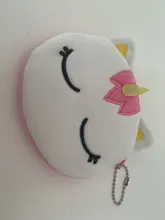 FUDEAM-monedero con dibujos de unicornios para mujer, Mini monedero con cremallera ovalada, con Cable USB, para niños y niñas