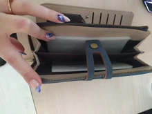 Unishow-cartera larga de mano para mujer, monedero grande, informal, sólido, con monedero, tarjetero para teléfono móvil