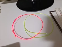 Alfileres de repuesto de arco compuesto, accesorios de tiro con arco de fibra óptica, tirachinas rojo, amarillo y verde, 50cm, 0,5-1,5mm