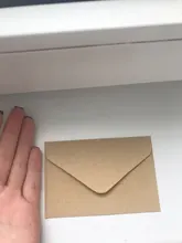 Mini sobre de papel Kraft blanco y negro, tarjeta de mensajes, almacenamiento estacionario, regalo, 20 Uds.