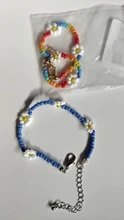 HangZhi-Pulseras de margaritas coreanas con flores, coloridas y transparentes, hechas a mano, elásticas, joyería, novedad de 2020