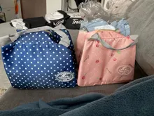 Bolsa de almuerzo de lona aislada portátil, bolso térmico para comida, Picnic, bolsos para la comida para mujer y niño, fiambrera, bolso grande