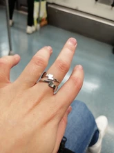 Anillo de acero inoxidable con diseño de rayo para hombre y mujer, sortija, estilo coreano, elegante, regalo de San Valentín, boda, Anel OSR228