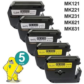 5pcs Compatible MK231 MK-231 MK 231 brother 12mm laminated strong adhesive label tapes for PT-80 PT-70 Printer Pattern Ribbon
5pcs Compatible MK231 MK-231 MK 231 brother 12mm laminated strong adhesive label tapes for PT-80 PT-70 Printer Pattern Ribbon