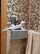 Holder Rack-Stand Storage-Racks Comb Hair-Dryer Suction-Cup Bathroom-Supplies Wall-Mounted