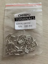 Terminal Copper Non-Insulated-Wire-Connector-Ferrules Electrical-Cable Tinned AWG 22-10