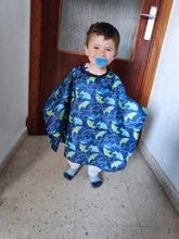 Capa de peluquería con dibujos animados para chico, cubierta para peluquero, peluquería, corte de pelo, herramientas de estilismo para el cabello, paño impermeable