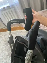 Gran oferta cubierta de agarre de cochecito de bebé de Nylon negro de alta calidad accesorios de silla de paseo