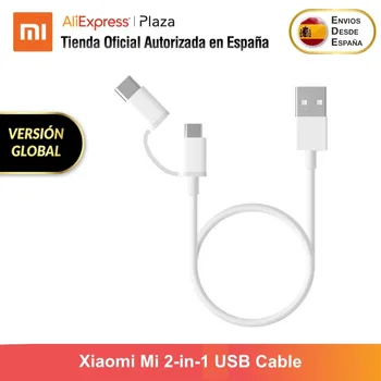 Xiaomi Mi 2 In 1 USB Cable / Tipo C a USB, Carga y Transferencia de datos, Ideal Para bateria Versión Global Original
Xiaomi Mi 2 In 1 USB Cable / Tipo C a USB, Carga y Transferencia de datos, Ideal Para bateria Versión Global Original