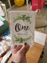 12 Uds. Mensuales para bebé recién nacido de pegatinas, artesanía exquisita, resistente, duradero, de 1 a 12 meses, accesorios de fotografía con memoria