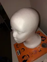 Soporte práctico de espuma para pelucas para cabezas de maniquí, soporte de exhibición para gafas, modelo de cabeza de peluca, envío directo, con soporte para peluca