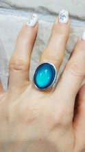 Anillo de cristal con cambio de Color según estado de ánimo, joyería de cristal con cambio de Color según estado de ánimo, anillos de temperatura, sensibilidad, estado de ánimo, regalos de tamaño ajustable, suministros para fiestas y eventos, 2016