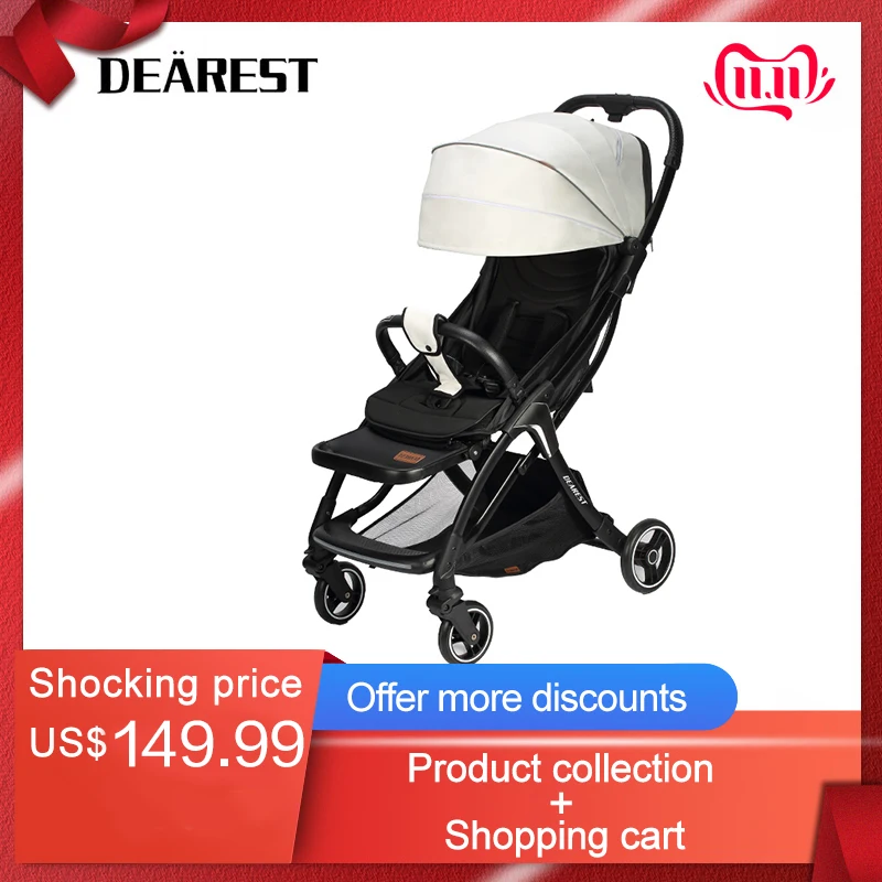 

Free shipping baby stroller Dearest A8 light weight foldable hot sell in 2019