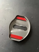 Cubierta de hebilla de bloqueo de puerta de coche, pegatinas 3D, accesorios para tesla model 3, modelo X y, decoración