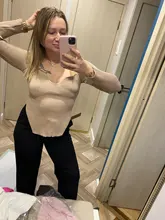 Suéteres tejidos nuevos para mujer, camisas de manga larga con cuello en V, jerseys de punto que combinan con todo, Tops de otoño y primavera