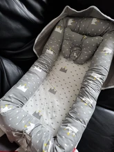 Cuna de algodón para bebé, cesta para recién nacido, cuna portátil para bebé, cojín de cuna de viaje para niño y niña