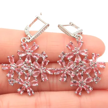 44x18mm 2020 New Arrival Created Pink Morganite CZ Woman's Wedding Silver Earrings
44x18mm 2020 New Arrival Created Pink Morganite CZ Woman's Wedding Silver Earrings